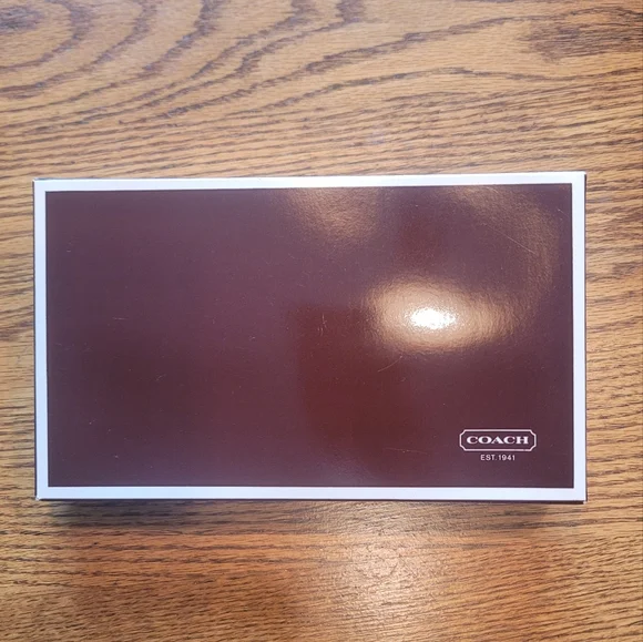 NWT Coach CC Signature Black Silver Gray Pewter Small Wristlet Bag Clutch Purse - Picture 8 of 8